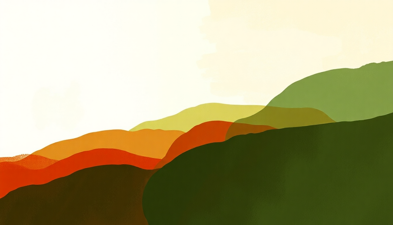 Fan-driven abstract illustration evoking the emotional arc of Bayethe Mzwilili by Ladysmith Black Mambazo