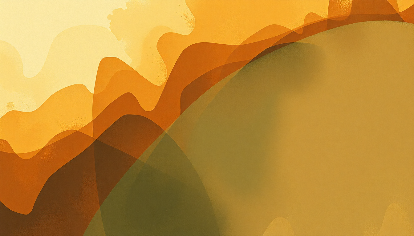 Fan-driven abstract illustration evoking the emotional arc of Beak by Freddie Hubbard