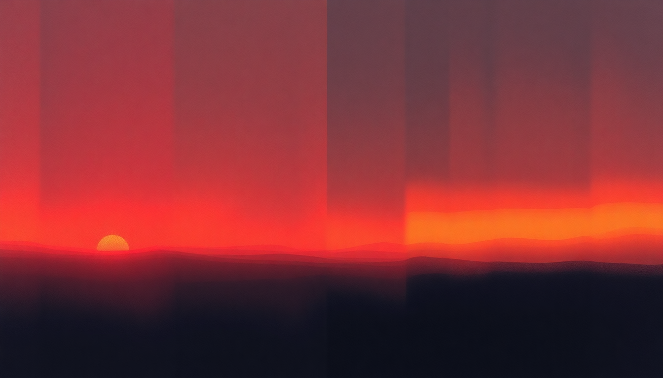 Fan-driven abstract illustration evoking the emotional arc of Beat Surrender by The Jam