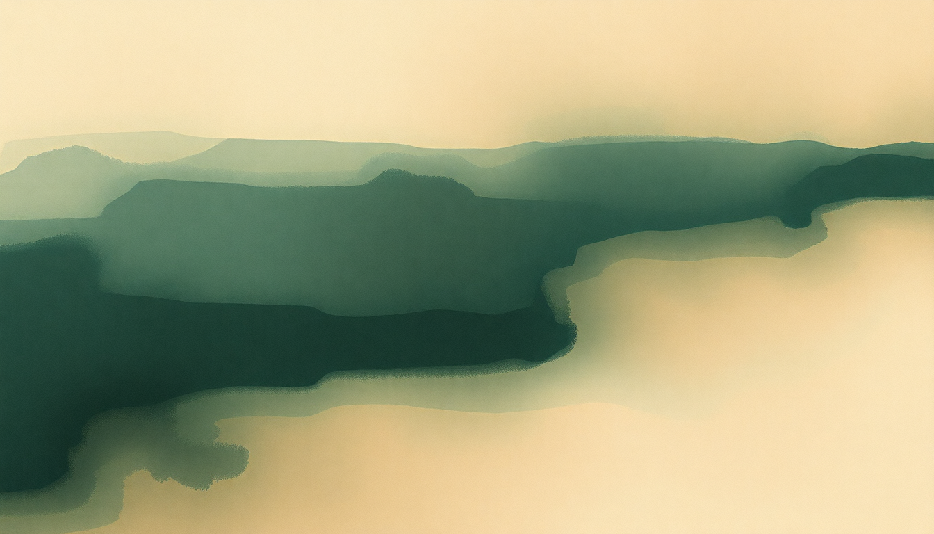 Fan-driven abstract illustration evoking the emotional arc of Beaten Down by Sharon Van Etten