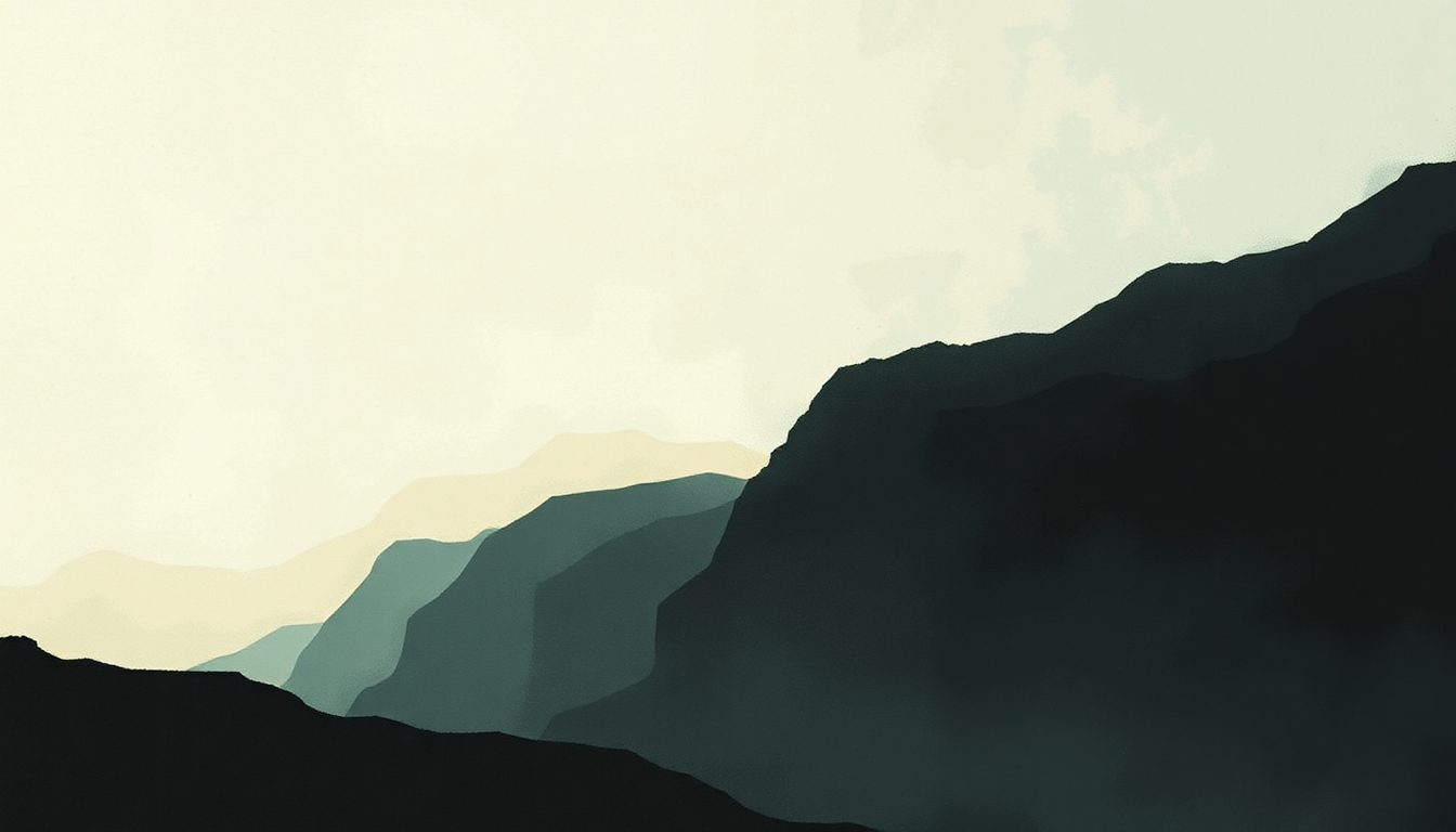 Fan-driven abstract illustration evoking the emotional arc of Beautiful Son by Cave In