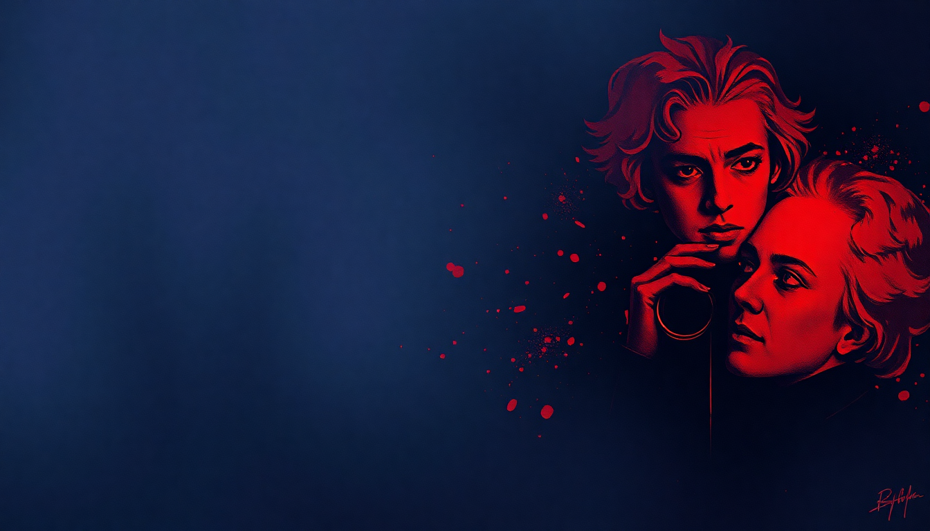 Fan-driven abstract illustration evoking the emotional arc of Beethoven (I Love to Listen To) by Eurythmics