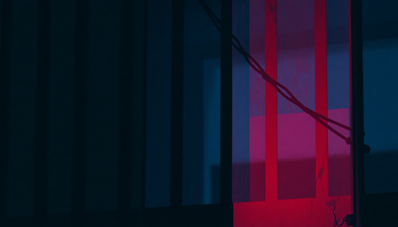 Fan-driven abstract illustration evoking the emotional arc of Behind Bars by Slick Rick