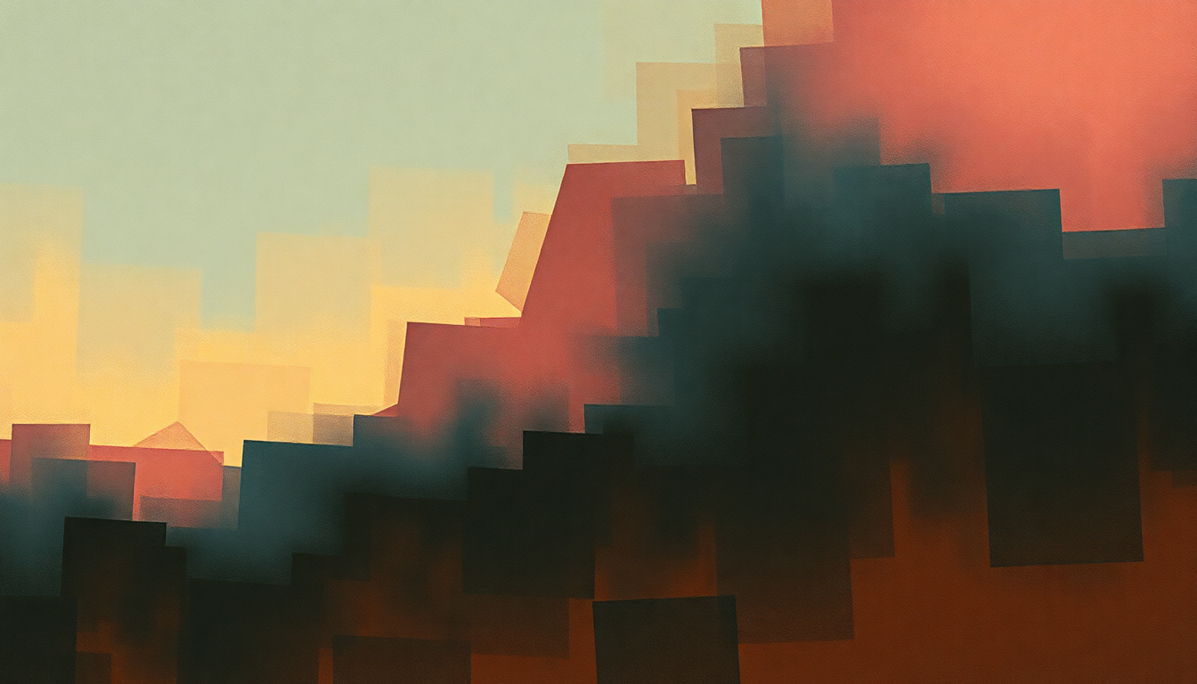 Fan-driven abstract illustration evoking the emotional arc of Behold! the Night Mare by The Smashing Pumpkins