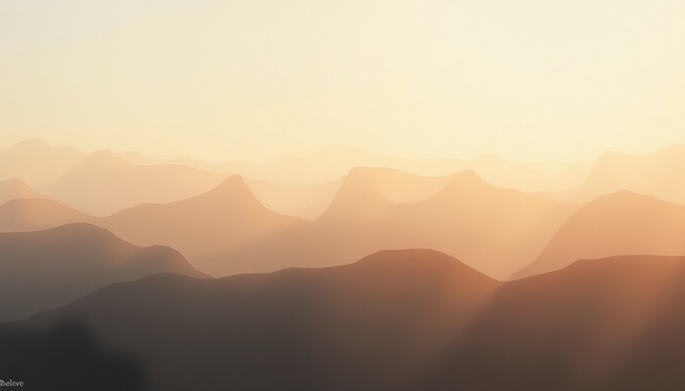 Fan-driven abstract illustration evoking the emotional arc of Believe by Mumford & Sons