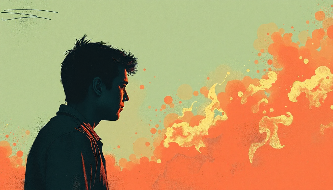 Fan-driven abstract illustration evoking the emotional arc of Belsen Was a Gas by Sex Pistols