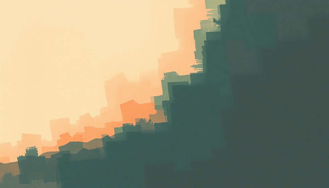 Fan-driven abstract illustration evoking the emotional arc of Best Sunday Dress by Hole