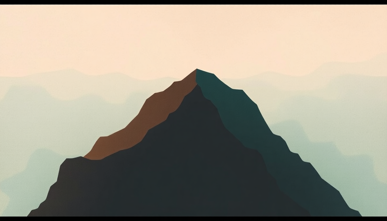 Fan-driven abstract illustration evoking the emotional arc of Between Pacific Coasts by The Promise Ring