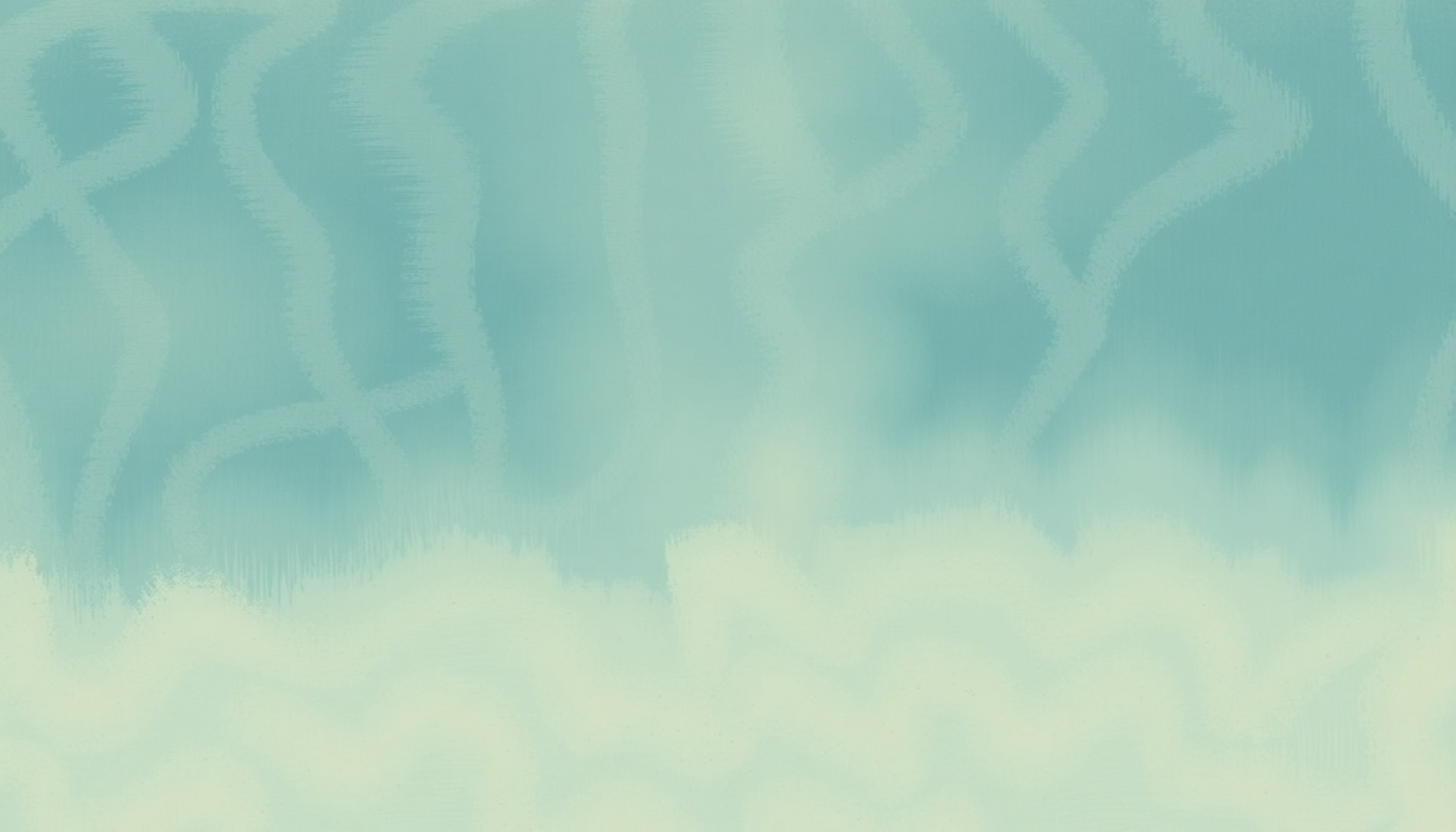 Fan-driven abstract illustration evoking the emotional arc of Big Blues by Jim Hall