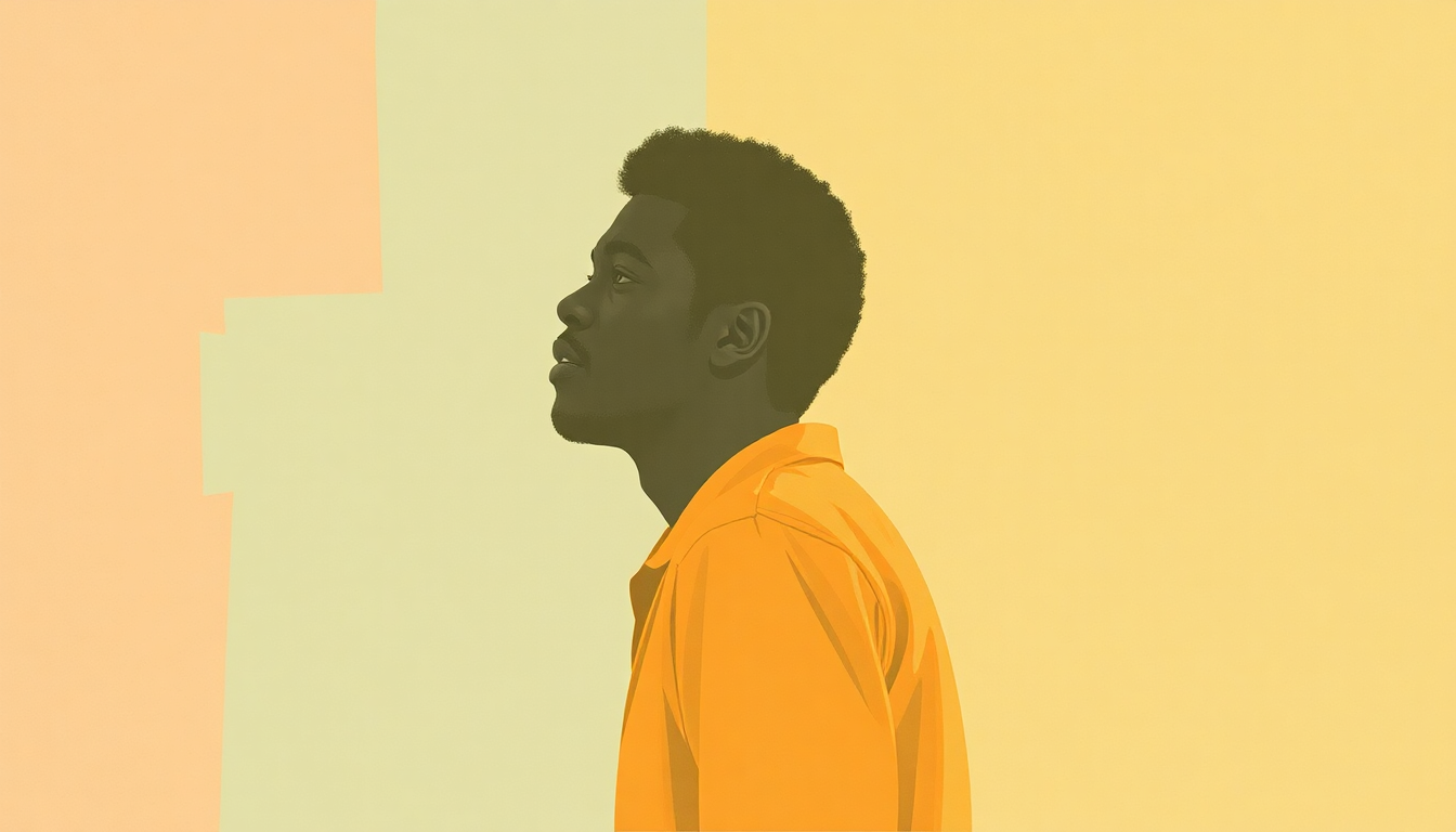 Fan-driven abstract illustration evoking the emotional arc of Billy Jack by Curtis Mayfield