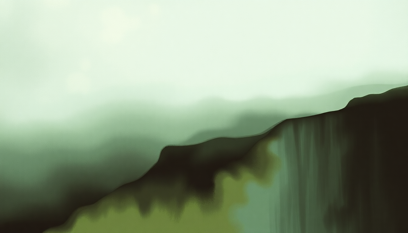 Fan-driven abstract illustration evoking the emotional arc of Bird Gerhl by Antony and the Johnsons