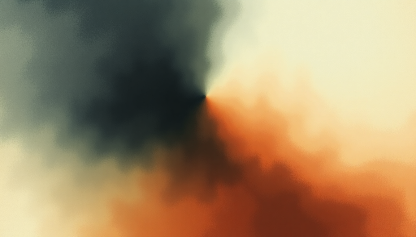 Fan-driven abstract illustration evoking the emotional arc of Black Flies by Ben Howard