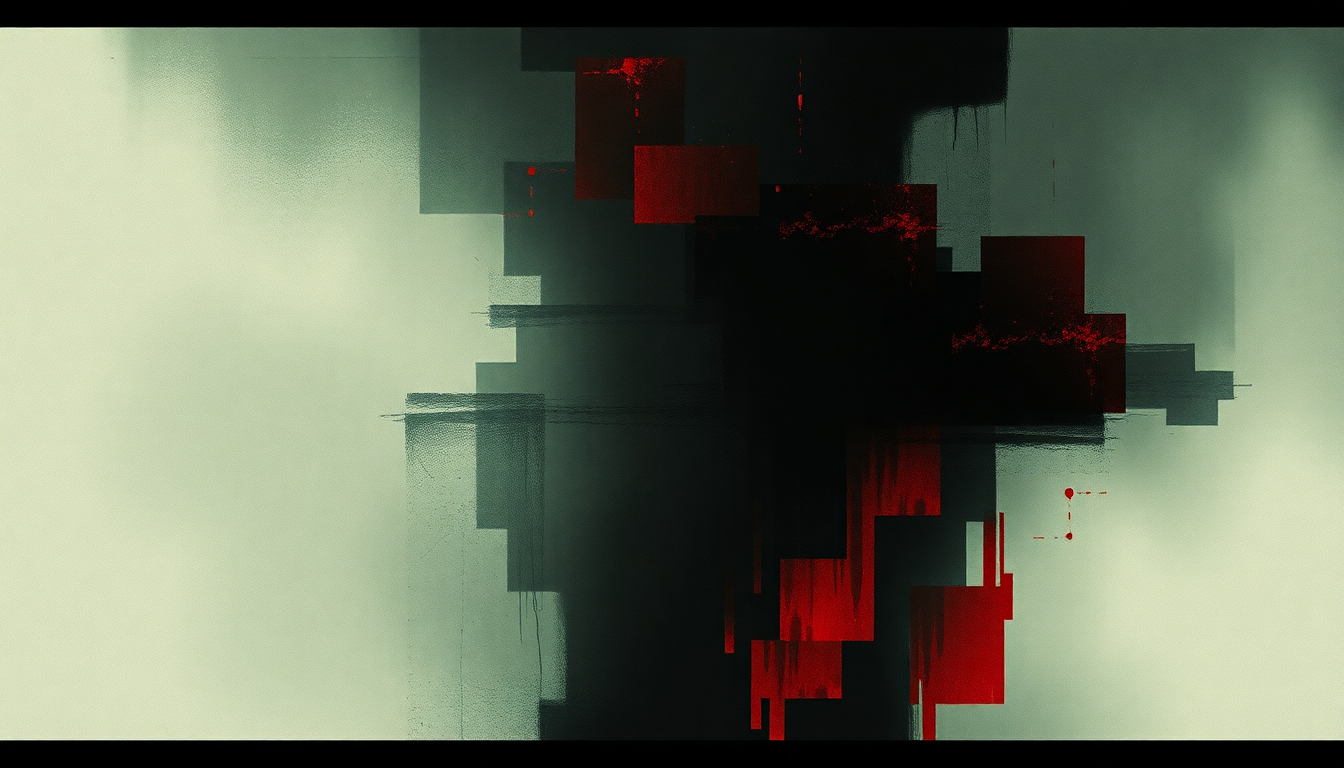 Fan-driven abstract illustration evoking the emotional arc of Black Tongue by Yeah Yeah Yeahs