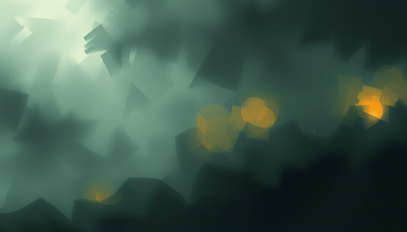 Fan-driven abstract illustration evoking the emotional arc of Blackest Eyes by Porcupine Tree