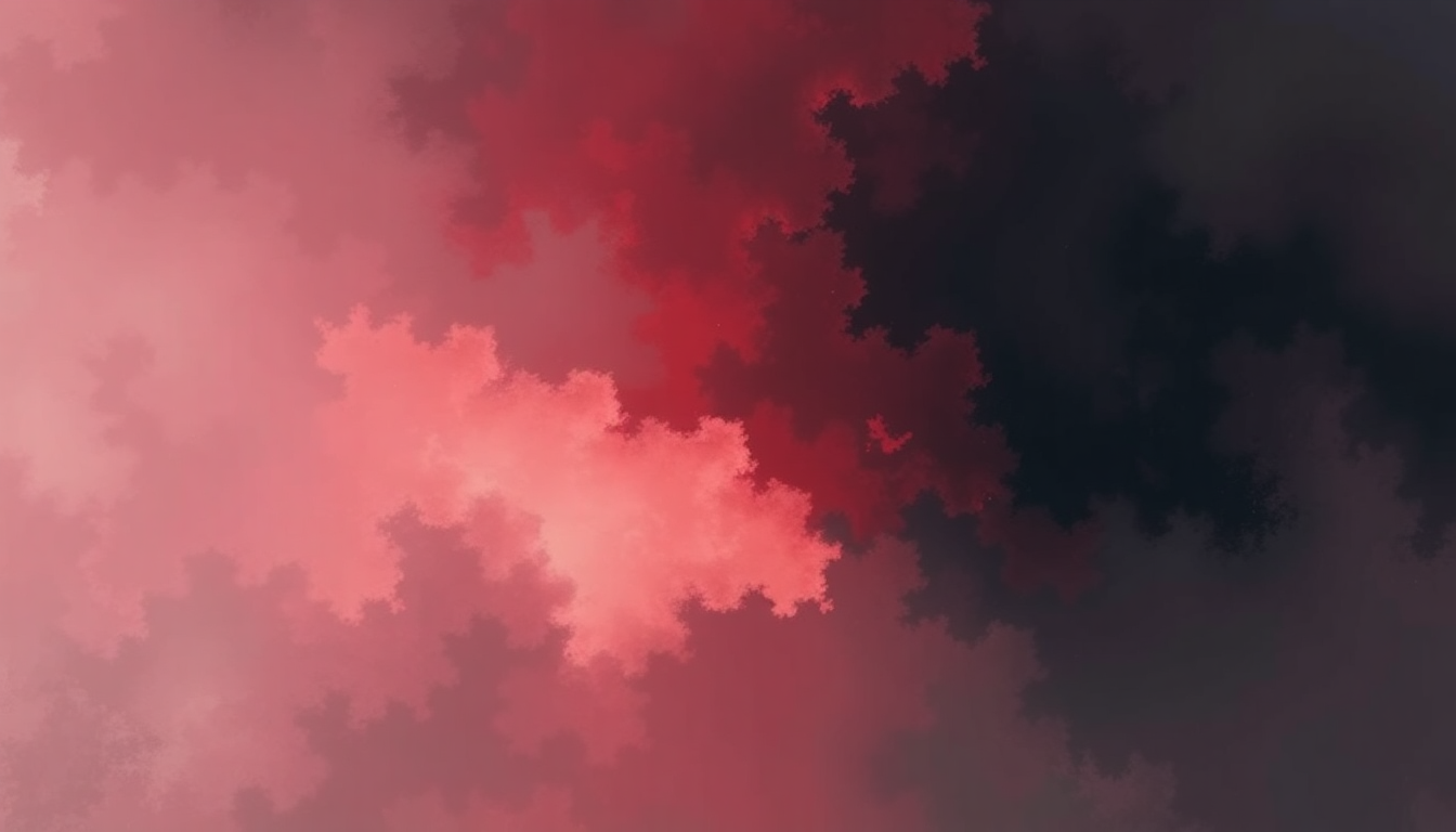 Fan-driven abstract illustration evoking the emotional arc of Blood Sweat & Tears by BTS