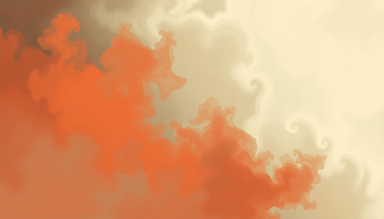 Fan-driven abstract illustration evoking the emotional arc of Blow That Smoke by Major Lazer