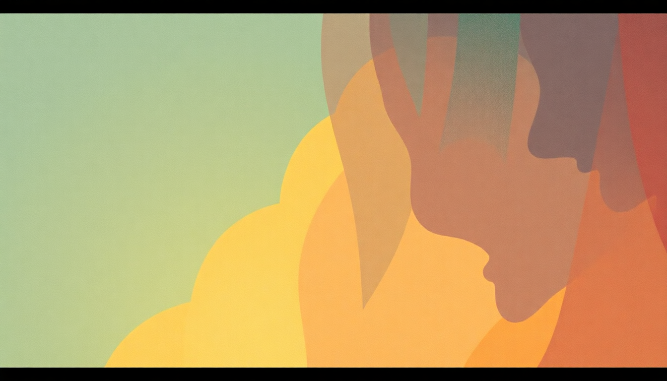 Fan-driven abstract illustration evoking the emotional arc of Blue Melody by Tim Buckley