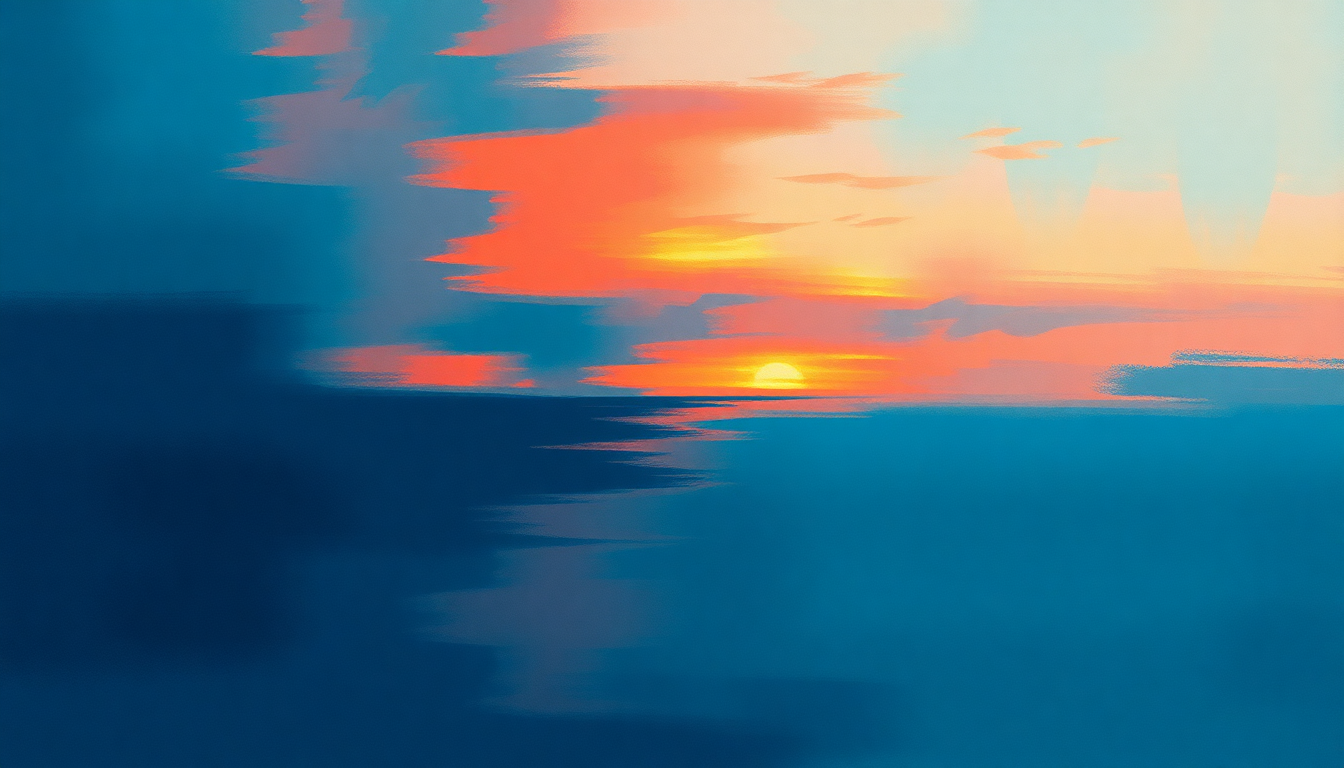 Fan-driven abstract illustration evoking the emotional arc of Blue Orchid by The White Stripes