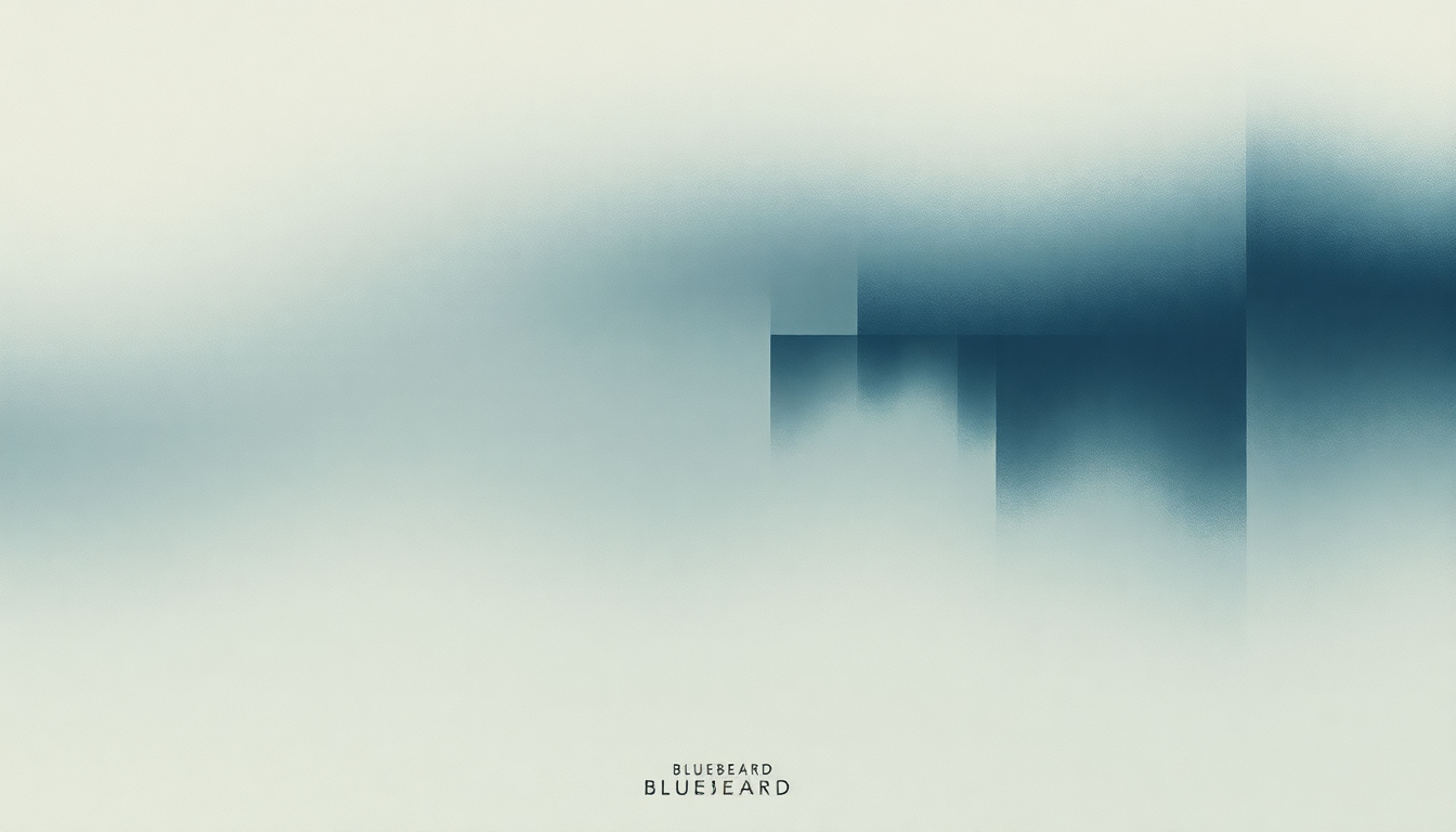 Fan-driven abstract illustration evoking the emotional arc of Bluebeard by Cocteau Twins