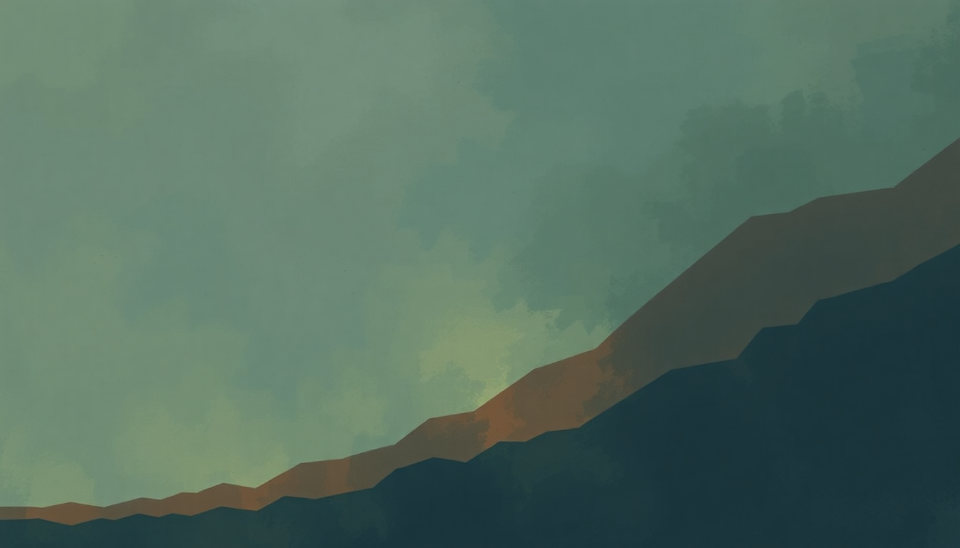 Fan-driven abstract illustration evoking the emotional arc of Blues Changes by Coleman Hawkins