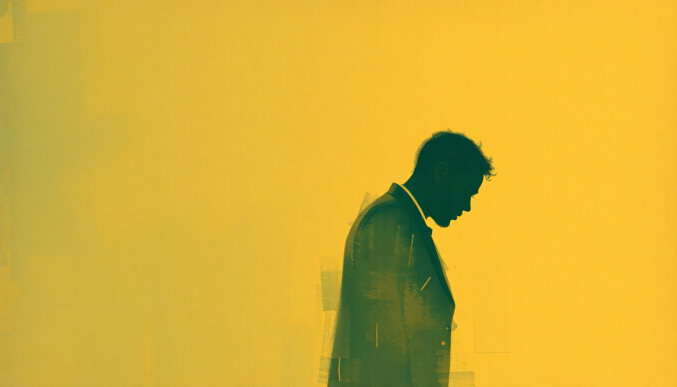 Fan-driven abstract illustration evoking the emotional arc of Blues in Hoss Flat by Kenny Burrell