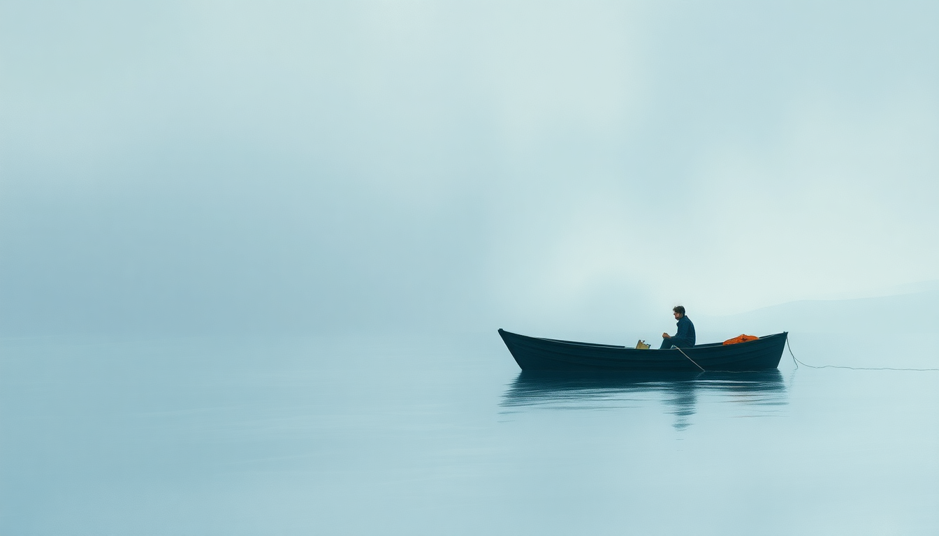 Fan-driven abstract illustration evoking the emotional arc of Boat by Ed Sheeran