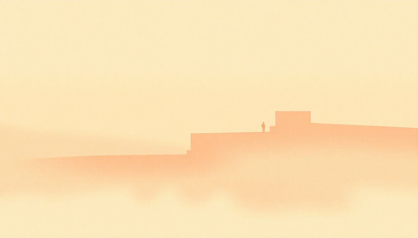 Fan-driven abstract illustration evoking the emotional arc of Bones by The Killers