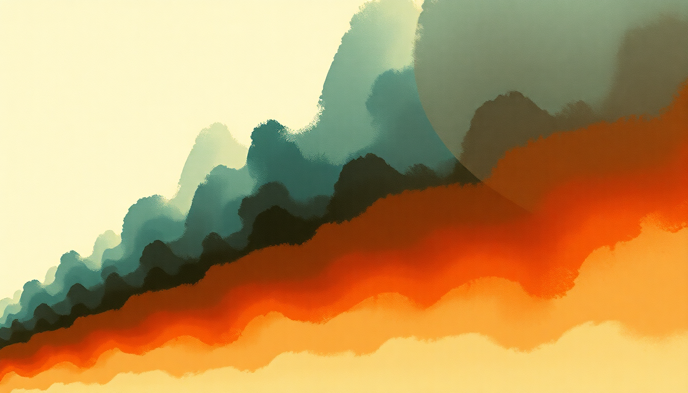 Fan-driven abstract illustration evoking the emotional arc of Boots on the Ground by Massive Attack