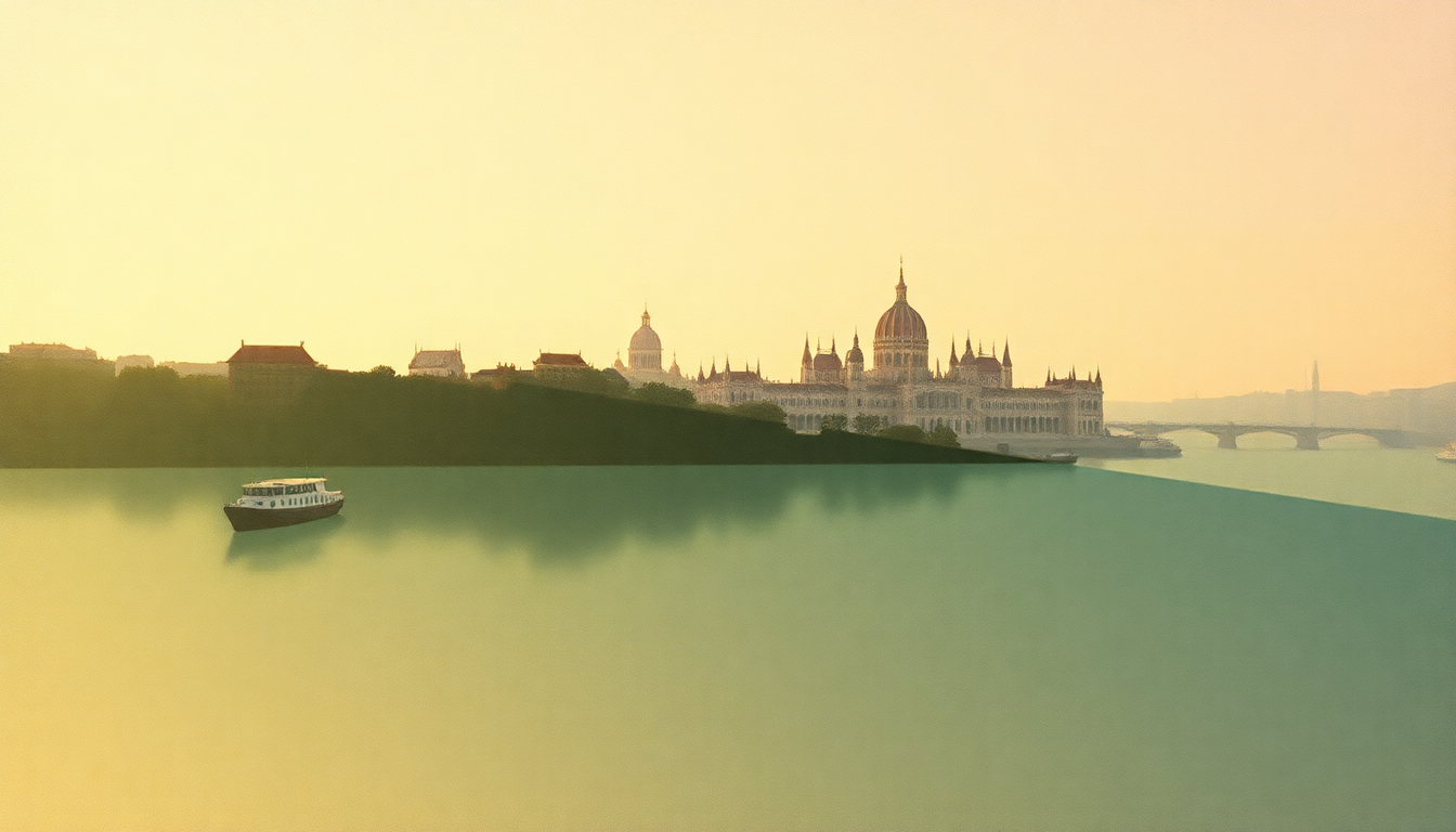 Fan-driven abstract illustration evoking the emotional arc of Budapest by Jethro Tull