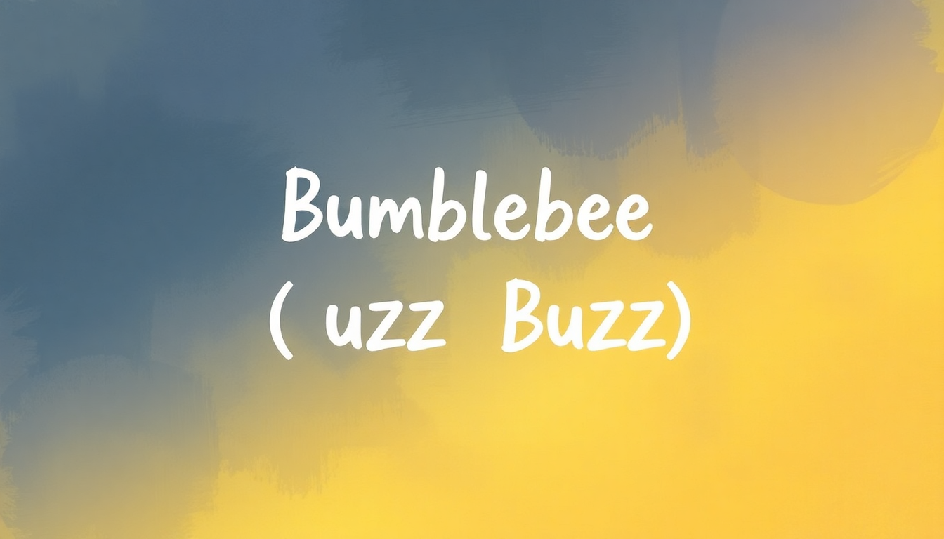 Fan-driven abstract illustration evoking the emotional arc of Bumblebee (Buzz Buzz) by The Laurie Berkner Band