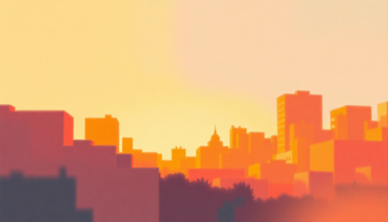 Fan-driven abstract illustration evoking the emotional arc of Bump City by Tower of Power