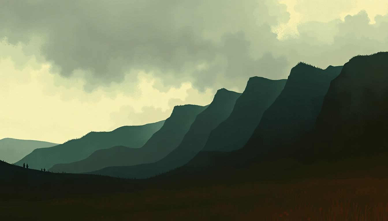 Fan-driven abstract illustration evoking the emotional arc of Burning Man by Dierks Bentley