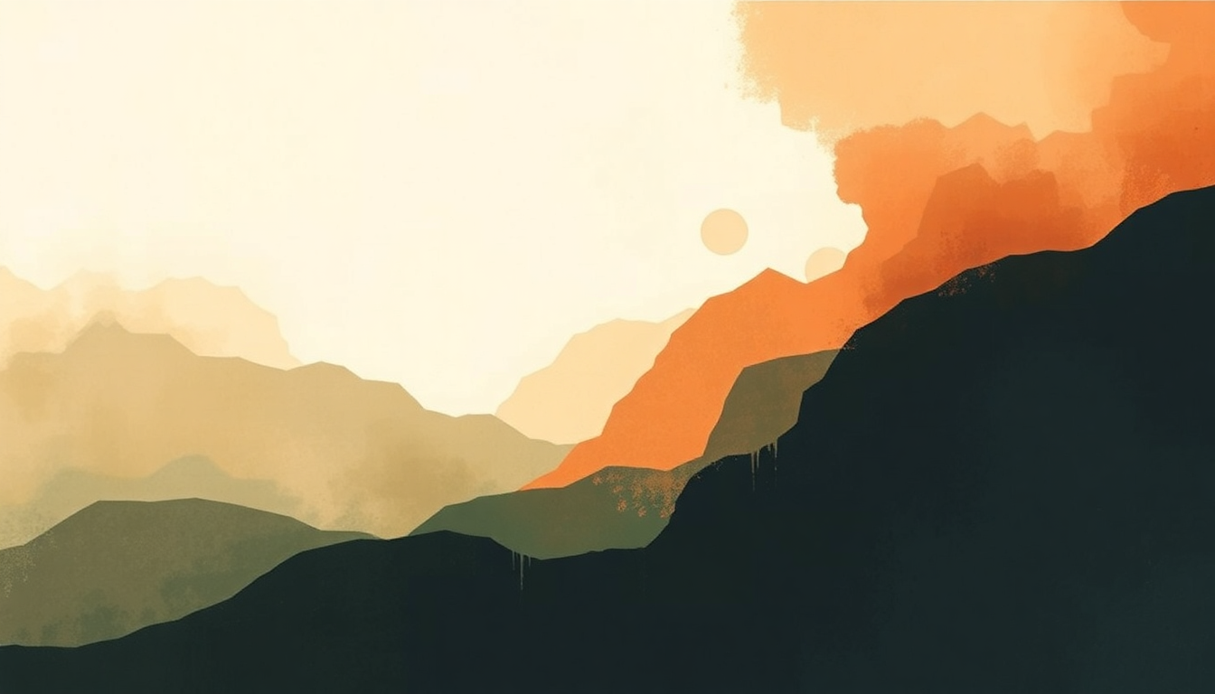 Fan-driven abstract illustration evoking the emotional arc of Burning by Sam Smith
