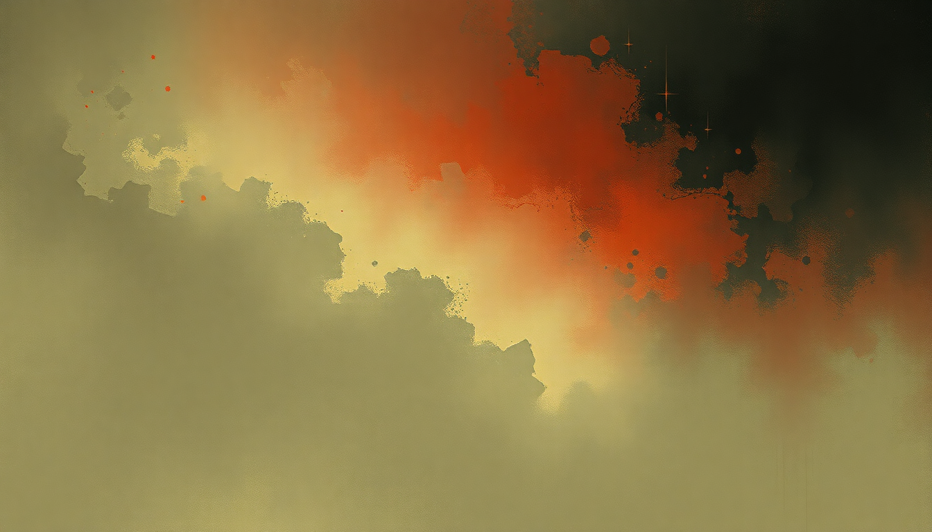 Fan-driven abstract illustration evoking the emotional arc of By Demons Be Driven by Pantera