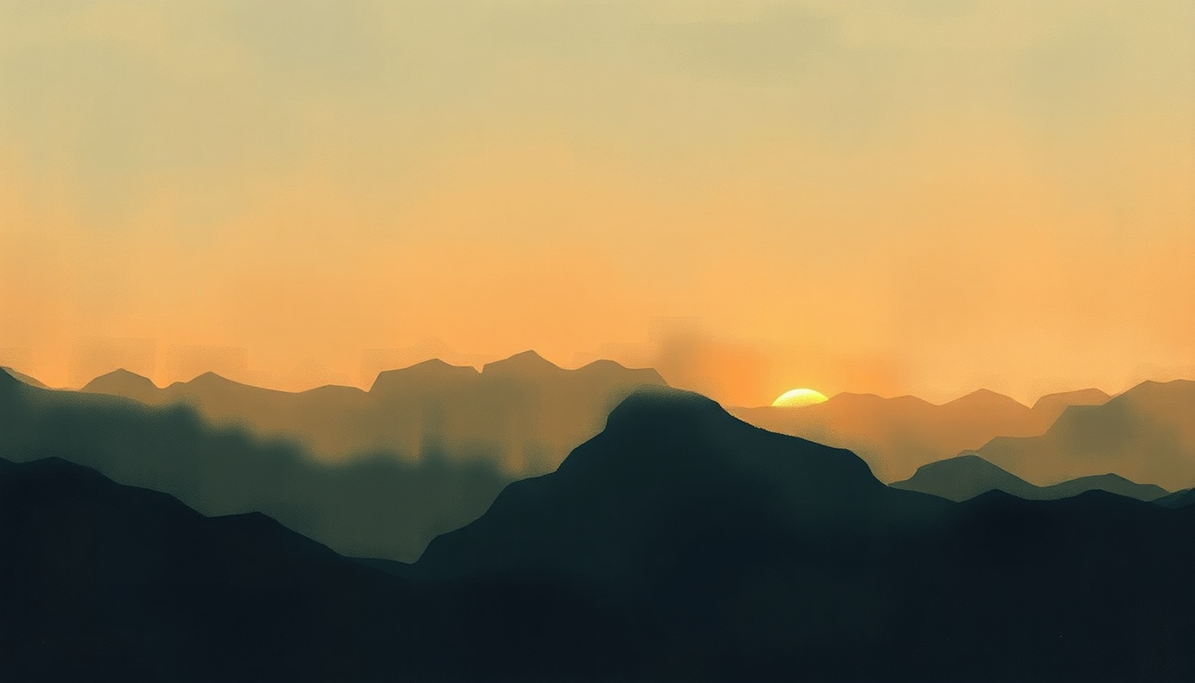 Fan-driven abstract illustration evoking the emotional arc of Bye Bye Blackbird by Joe Cocker