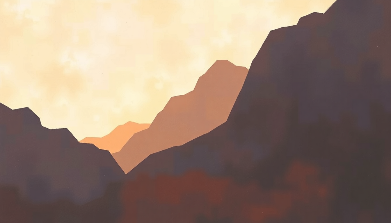 Fan-driven abstract illustration evoking the emotional arc of C'est la Vie by Emerson Lake and Palmer