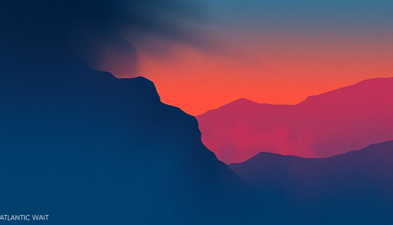 Fan-driven abstract illustration evoking the emotional arc of Can't Wait by Atlantic Starr