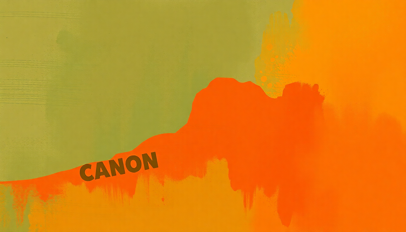 Fan-driven abstract illustration evoking the emotional arc of Canon by Charles Mingus