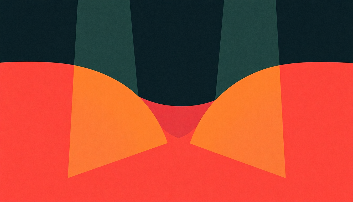 Fan-driven abstract illustration evoking the emotional arc of Canto by Young Marble Giants