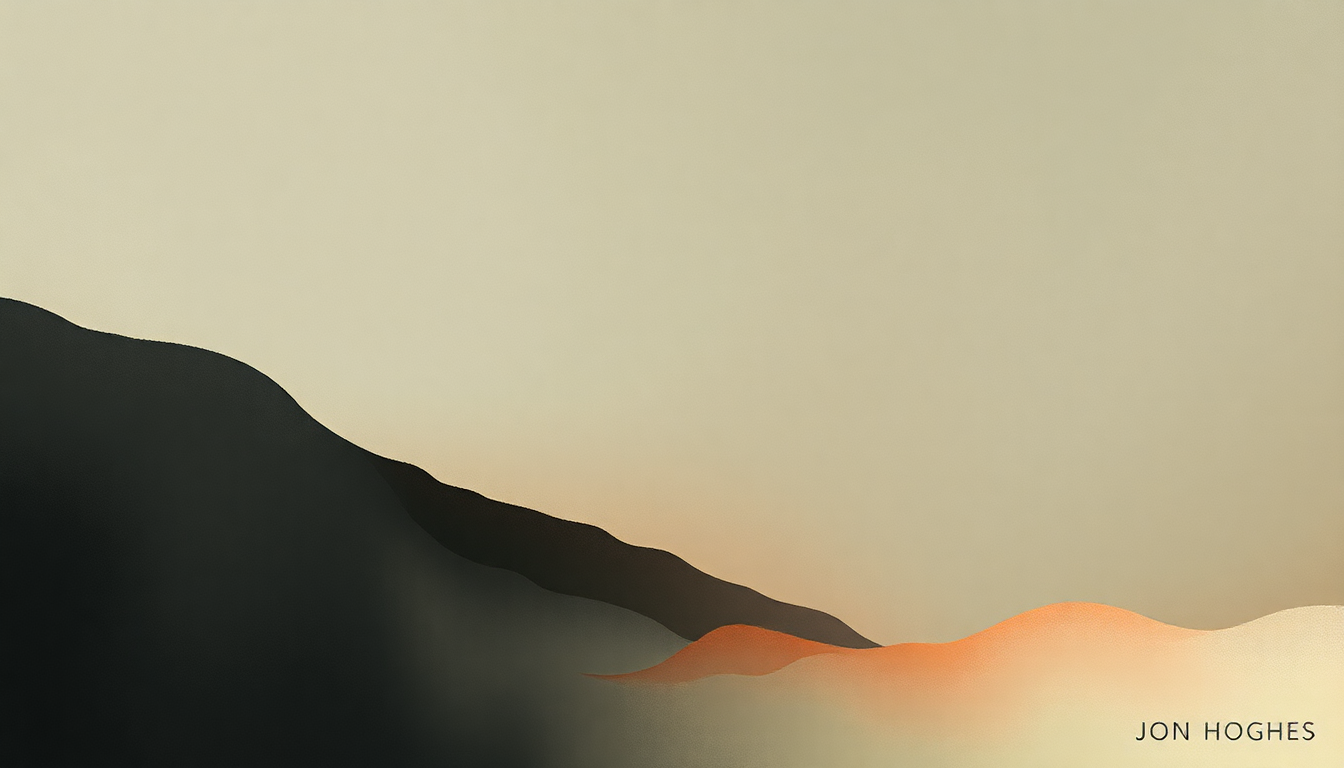 Fan-driven abstract illustration evoking the emotional arc of Carnage by Jon Hopkins