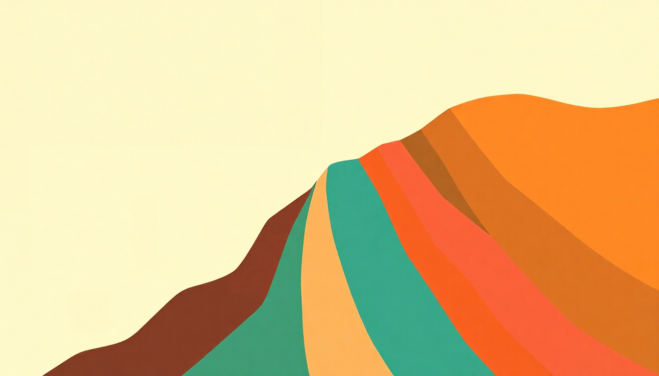 Fan-driven abstract illustration evoking the emotional arc of Carryin On by Grant Green