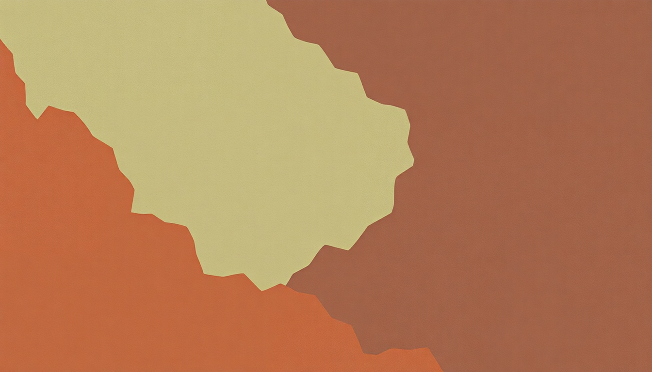 Fan-driven abstract illustration evoking the emotional arc of Caveman by Cursive