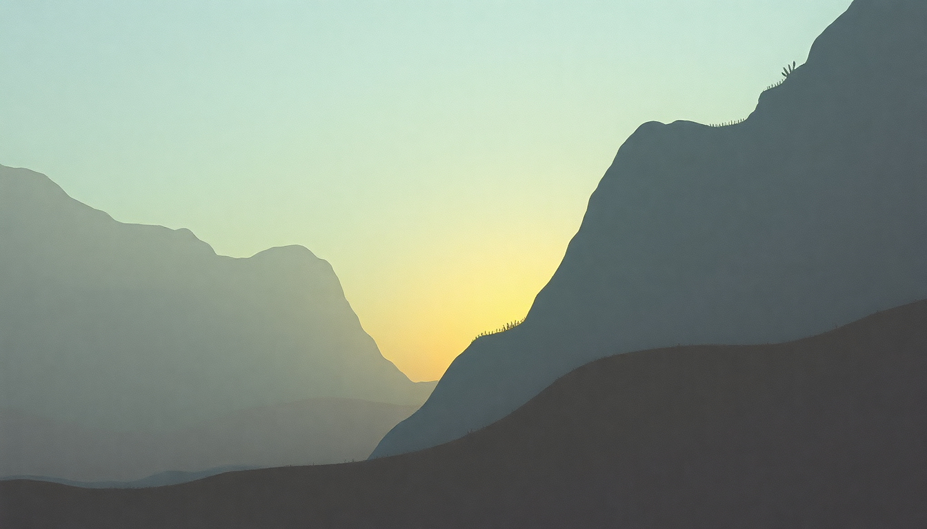 Fan-driven abstract illustration evoking the emotional arc of Cedar City by Plaid