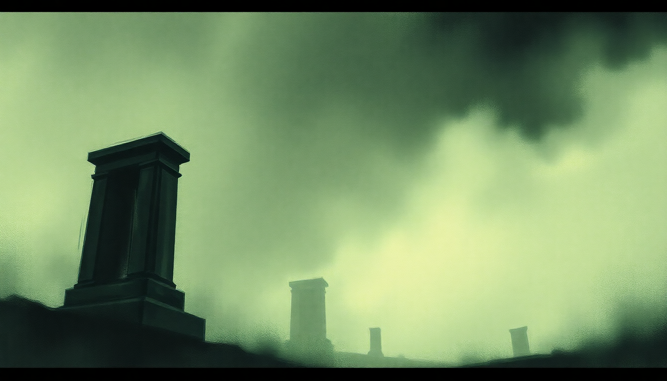 Fan-driven abstract illustration evoking the emotional arc of Cemetery Gates by Pantera