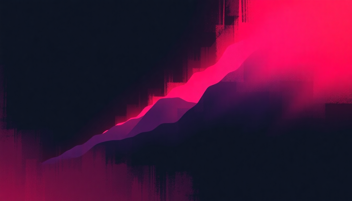 Fan-driven abstract illustration evoking the emotional arc of Ceremony by New Order