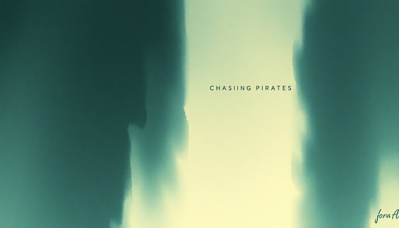 Fan-driven abstract illustration evoking the emotional arc of Chasing Pirates by Norah Jones