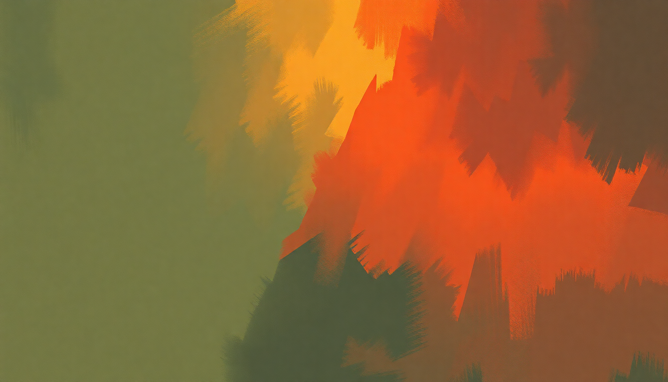 Fan-driven abstract illustration evoking the emotional arc of Cherokee by Clifford Brown