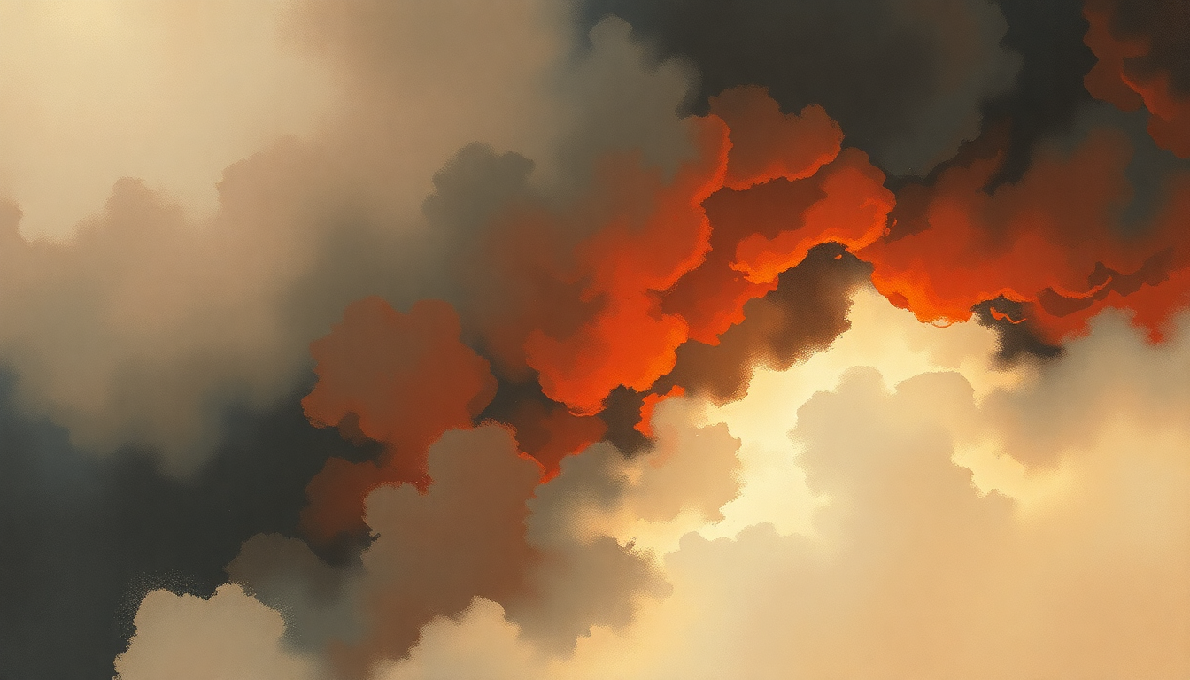 Fan-driven abstract illustration evoking the emotional arc of Cherub Rock by Smashing Pumpkins