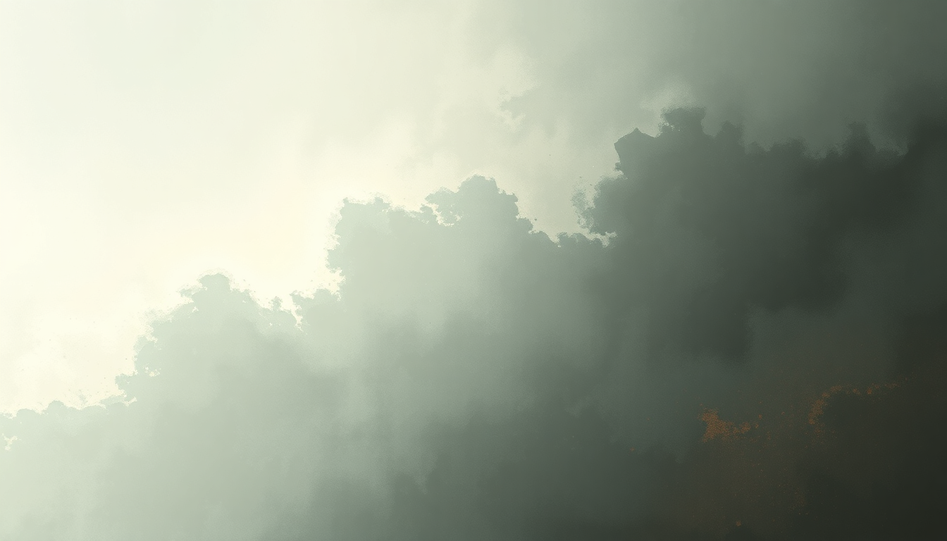 Fan-driven abstract illustration evoking the emotional arc of Choking Gust by Amon Tobin