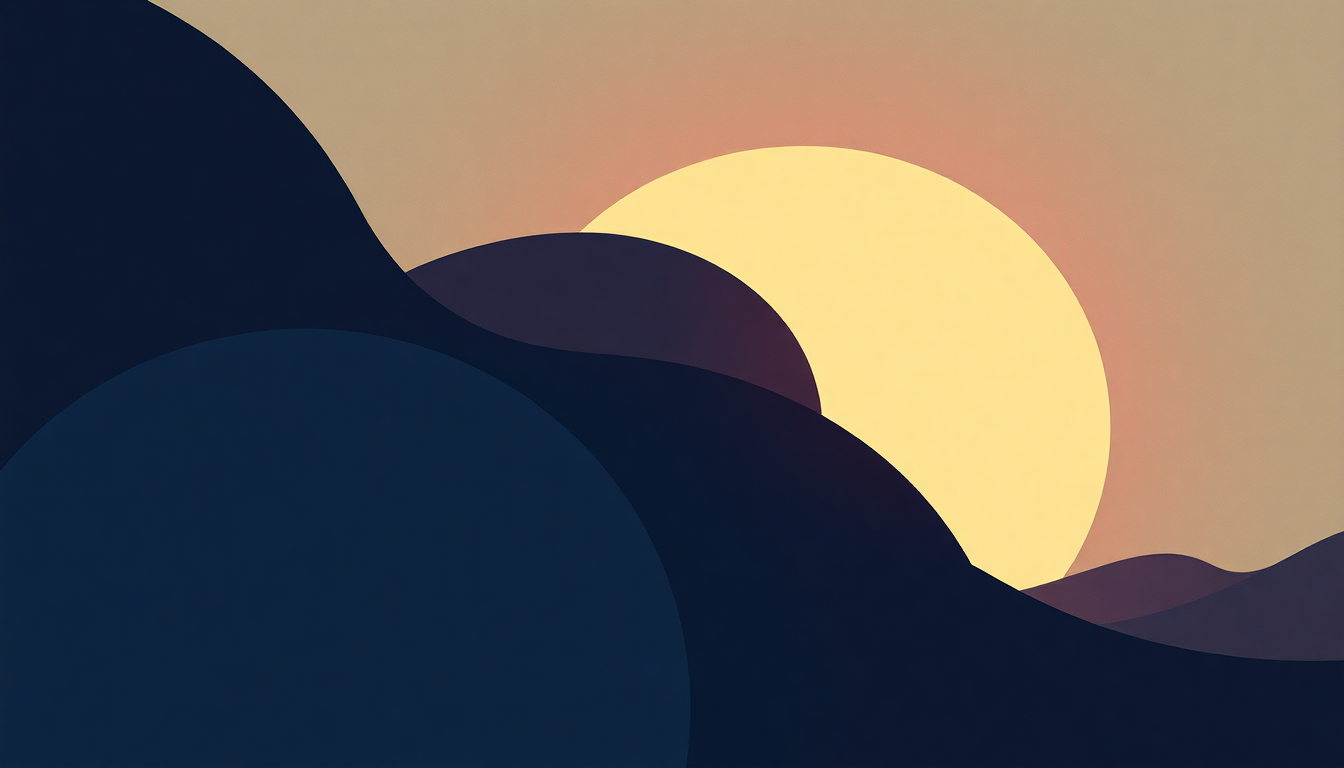 Fan-driven abstract illustration evoking the emotional arc of Circles by Atlantic Starr